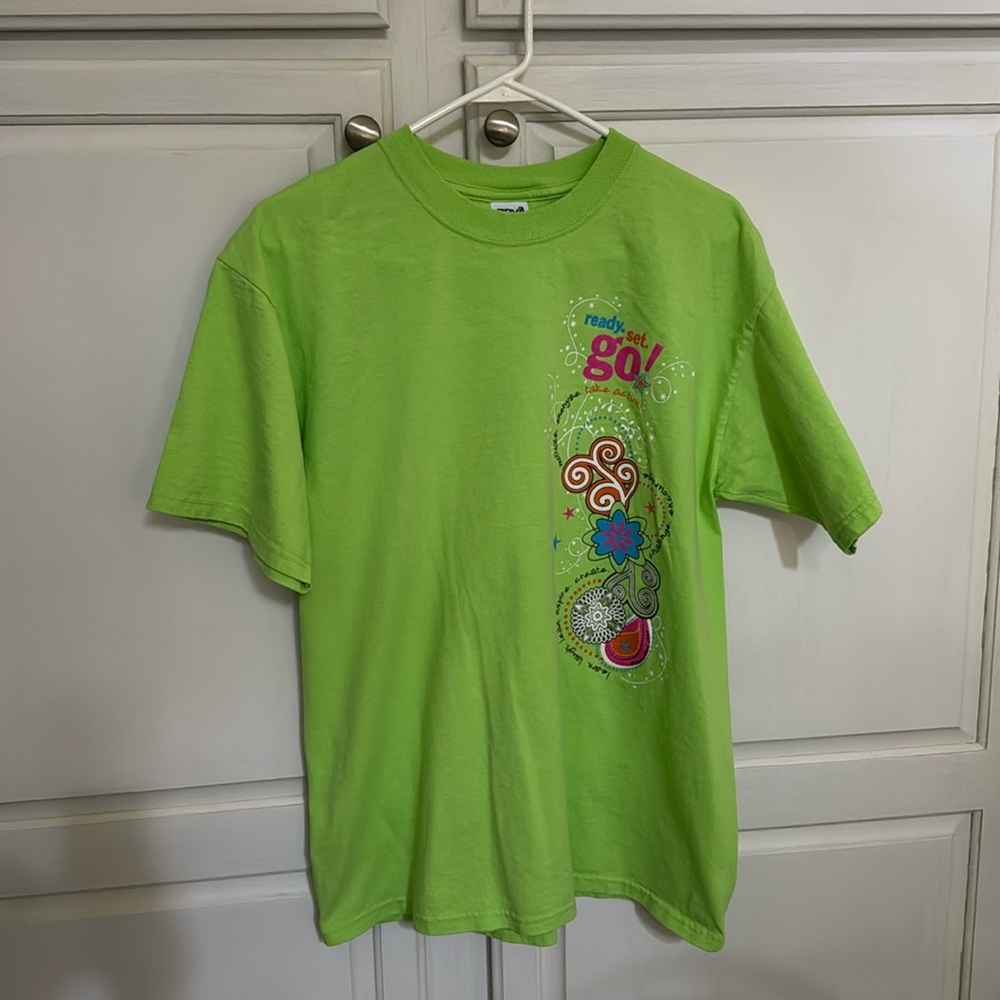 💚NWOT Girl Scouts 2007/2008 Cookie Shirt Women's Large Ready Set Go Take Action